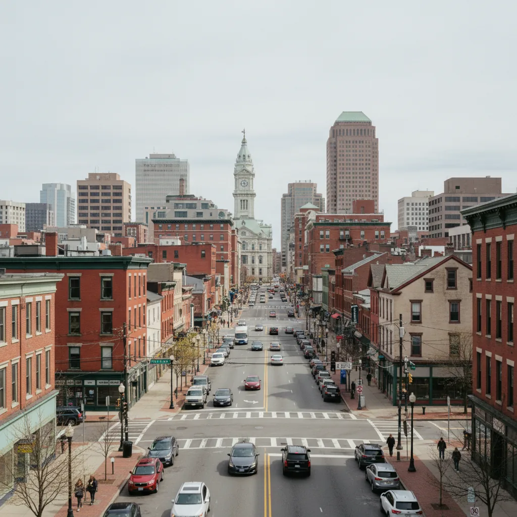 Worcester, MA business district
